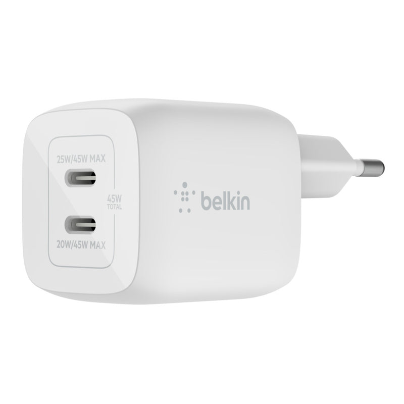 Belkin Dual 45W USB-C PD  GaN  with PPS