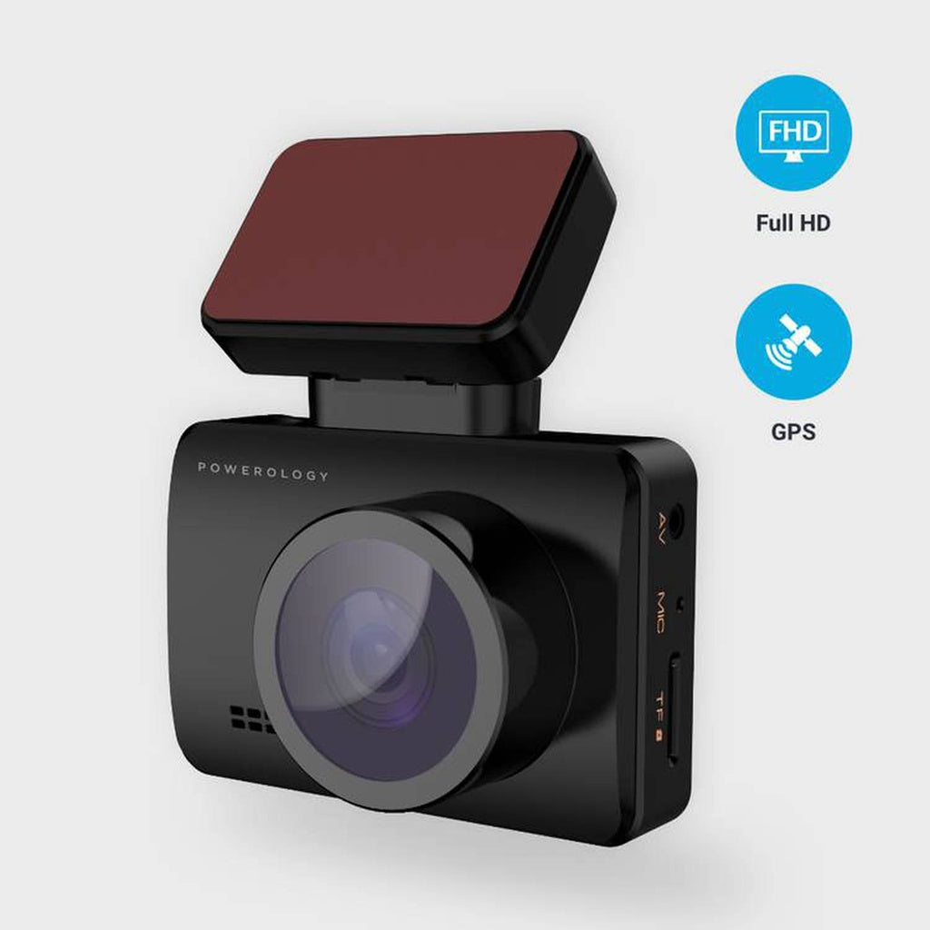 Powerology Dash Camera  Full HD 1080P - Black