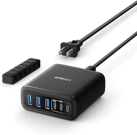 Anker Charger (112W, 6 Ports, GaN)