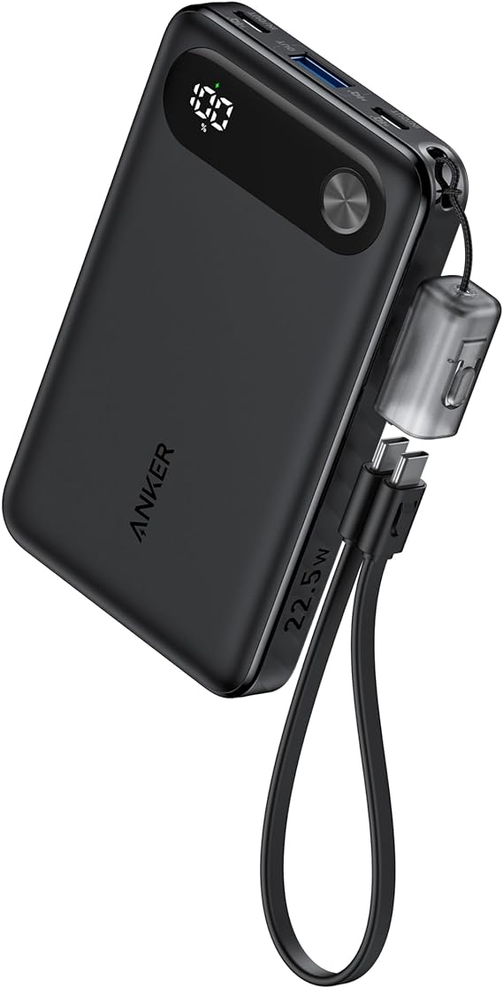 Anker Power Bank (10,000mAh, 22.5W) Black