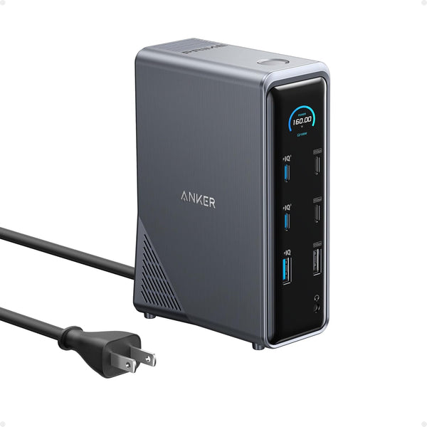 Anker Prime Charging Docking Station (14- in-1, Dual Display, 160W)