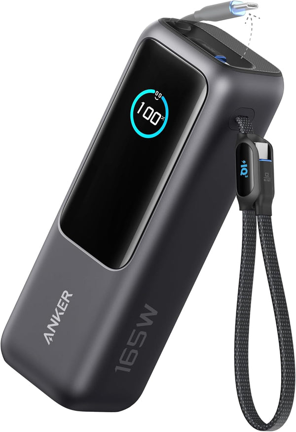 Anker Power Bank (25K, 165W, Built-In USB-C )